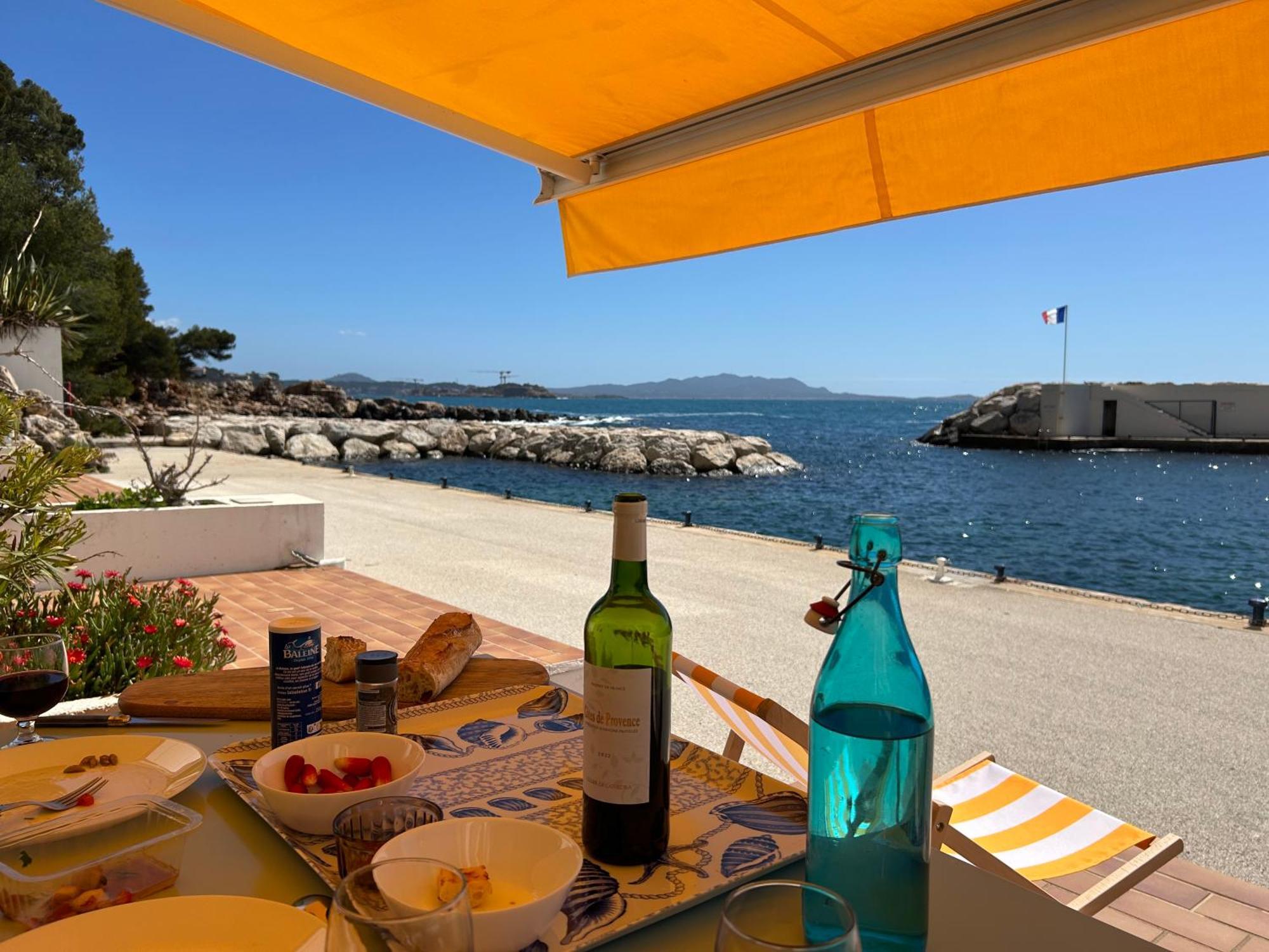 Horizon Bleu Bandol : Appartement Pieds Dans L'Eau Exterior foto